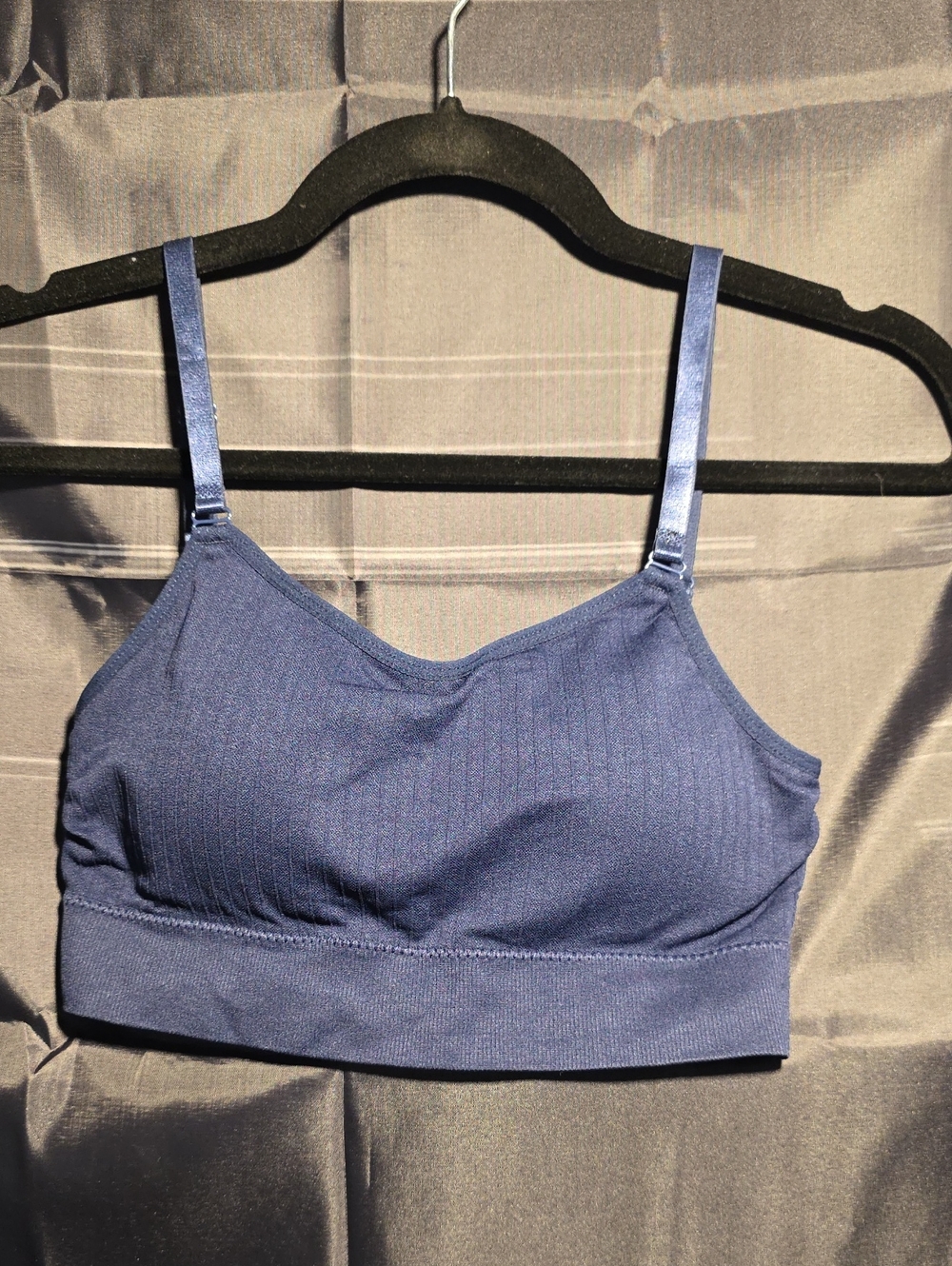 SHEIN Navy Seamless Stretch Bralette